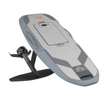 Lade das Bild in den Galerie-Viewer, Waydoo EVO Pro Plus E-Foil in Grau mit Carbon-Mast und Jet-Antrieb, Profi-Elektro-Flugboard verfügbar bei Stand Up Salzburg.