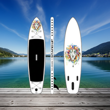 Lade das Bild in den Galerie-Viewer, Stand Up! Lion ART Series by David Puchner Inflatable SUP Board 11er - Komplettset - Salzburg